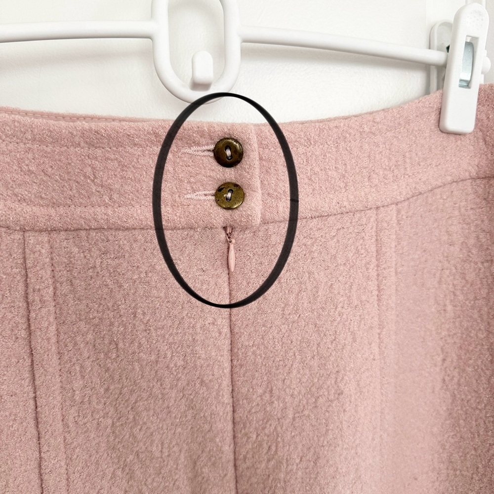 Nanette Lepore Soft Pink Wool Blend Skirt - Office / Tailored - Picture 6 of 15